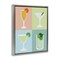 Stupell Industries Pastel Bar Cocktails Framed Floater Canvas Wall Art Design by Natalie Carpentieri